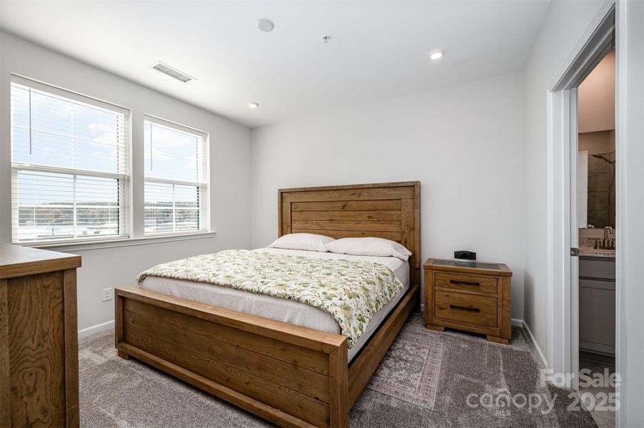 Primary bedroom with a view.