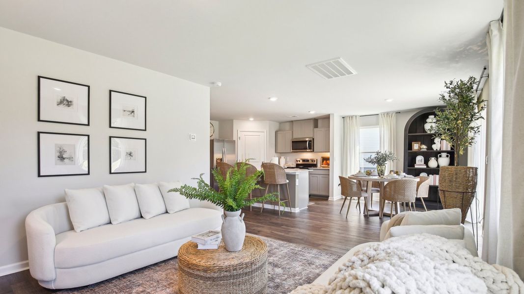 Furnished interior view inside a new home in Parkside Point, Portland (Image 13).