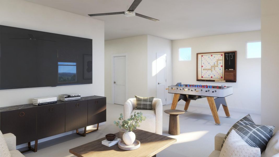 Furnished interior view inside a new home in , Kyle (Image 9).