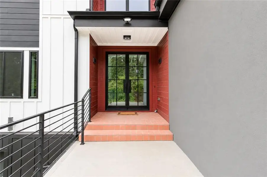 Exterior details and patio area of a home in , Atlanta (Image 4). Exterior details and patio area of a home in , Atlanta (Image 4).