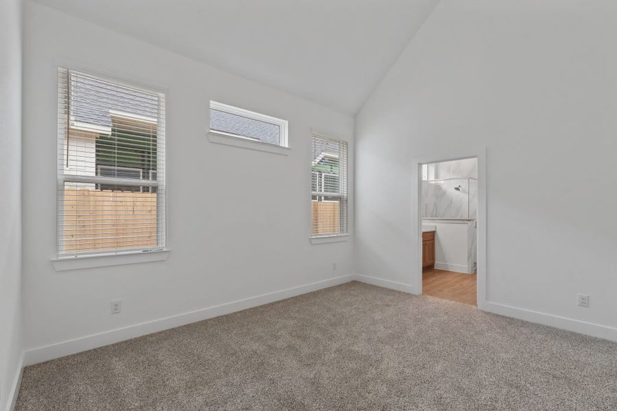 Representative unfurnished interior of a home built from the Torrey Pines by Chesmar Homes in Riceland Alley Loads, Mont Belvieu (Image 17).