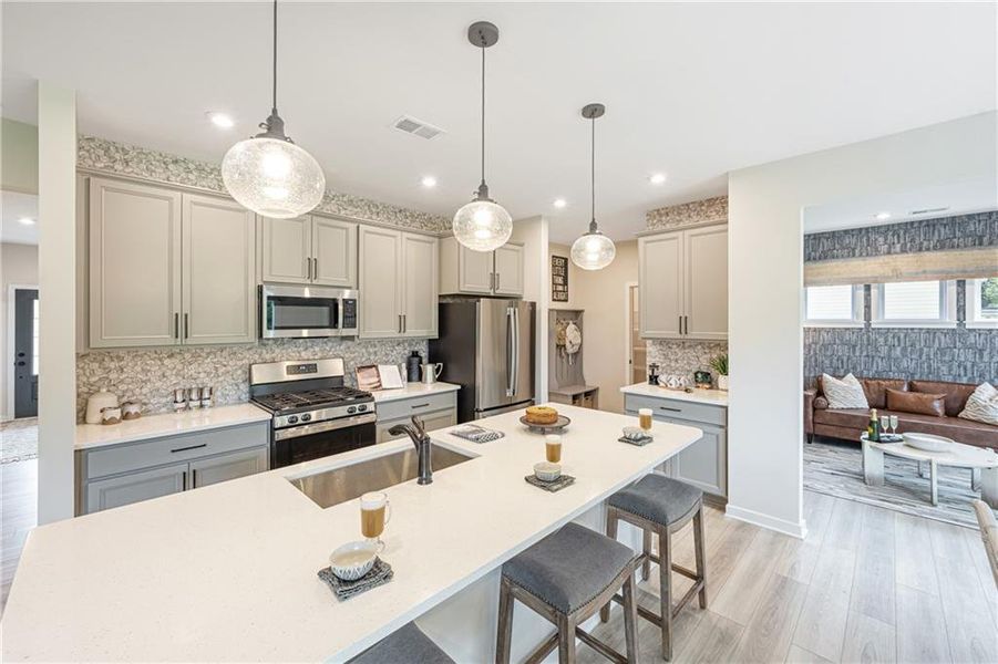 Furnished interior view inside a new home in Crossvine Estates, Braselton (Image 9). Furnished interior view inside a new home in Crossvine Estates, Braselton (Image 9).