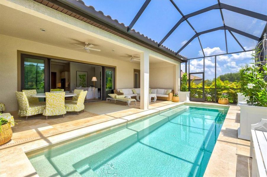 Exterior details and patio area of a home in Crosswind Ranch, Parrish (Image 44).