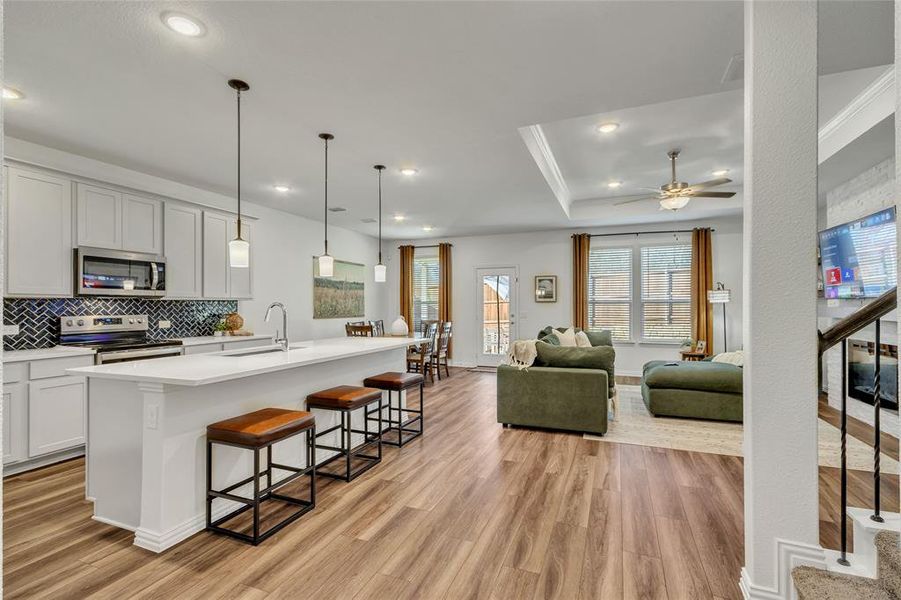 Furnished interior view inside a new home in , Fort Worth (Image 16). Furnished interior view inside a new home in , Fort Worth (Image 16).