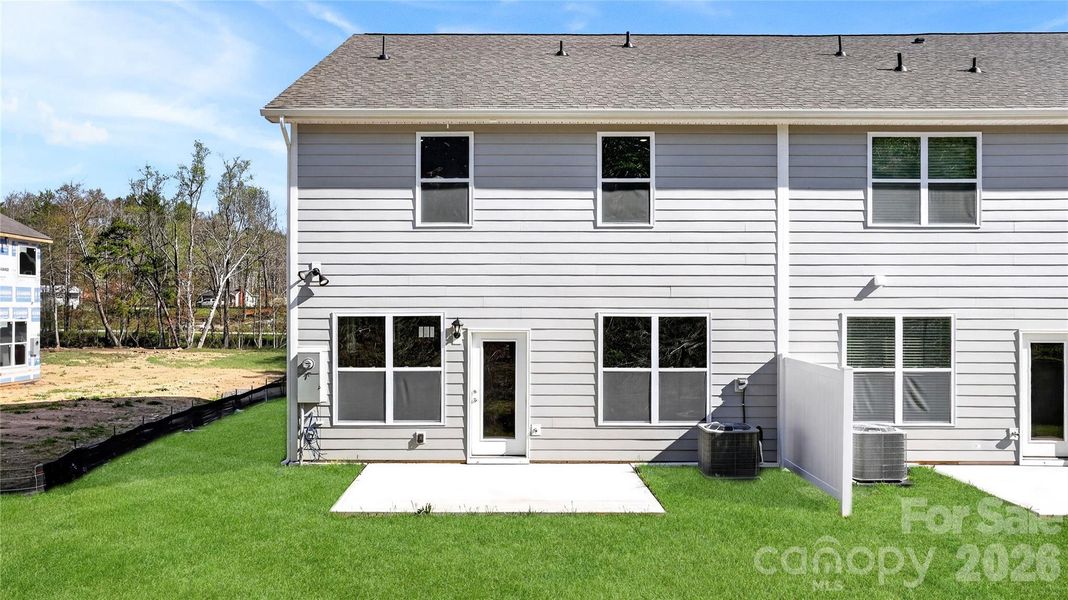 Exterior details and patio area of a home in , Weaverville (Image 21).