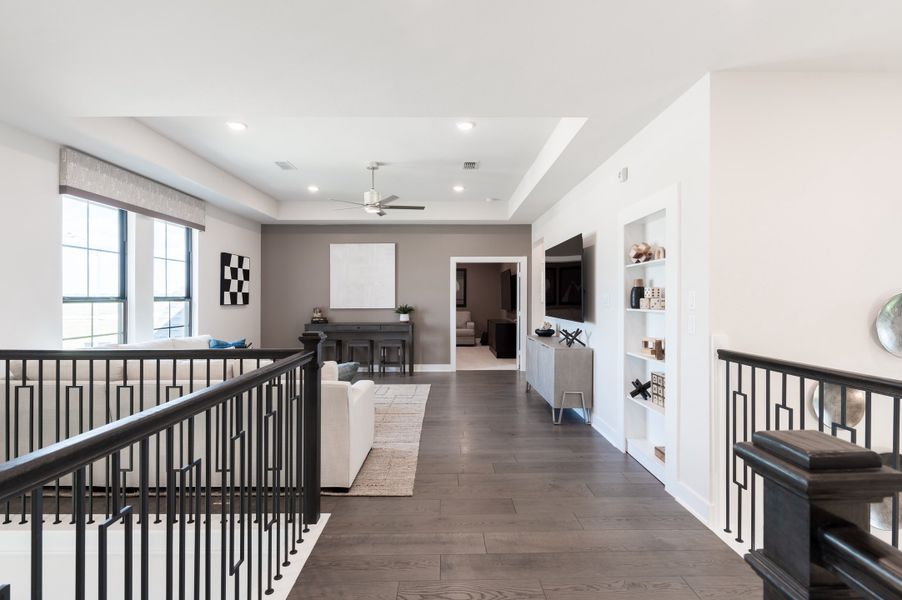 Representative furnished interior of a home built from the Bogata by Tri Pointe Homes in Harvest Green, Richmond (Image 90).