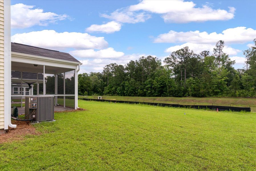 Exterior details and patio area of a home in Parker's Preserve, Ridgeville (Image 20).