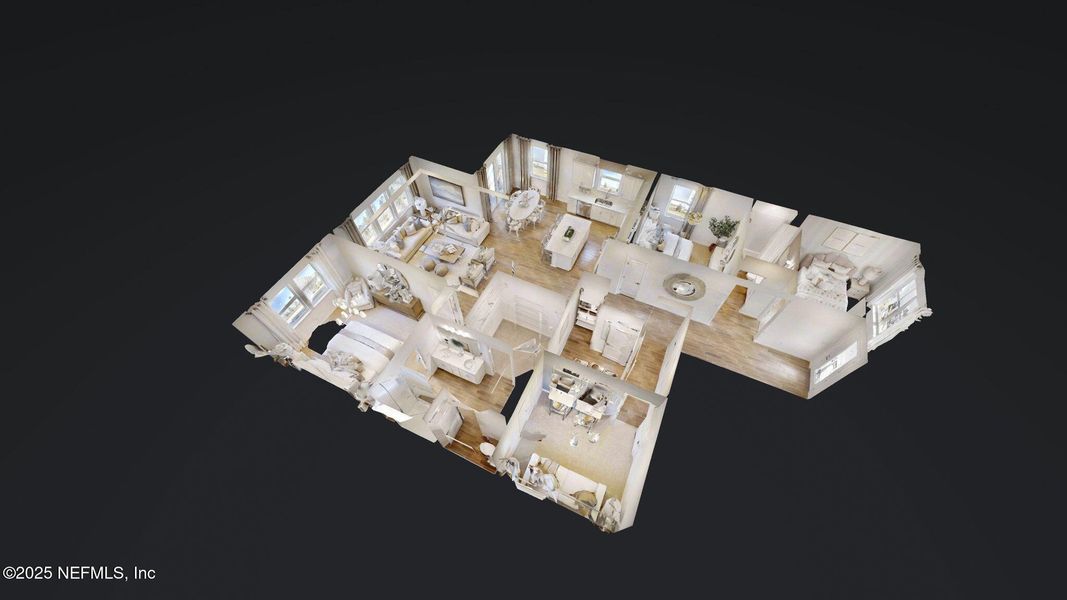 2D floor plan layout of this home in Murray Farms, Middleburg, FL (Image 7).