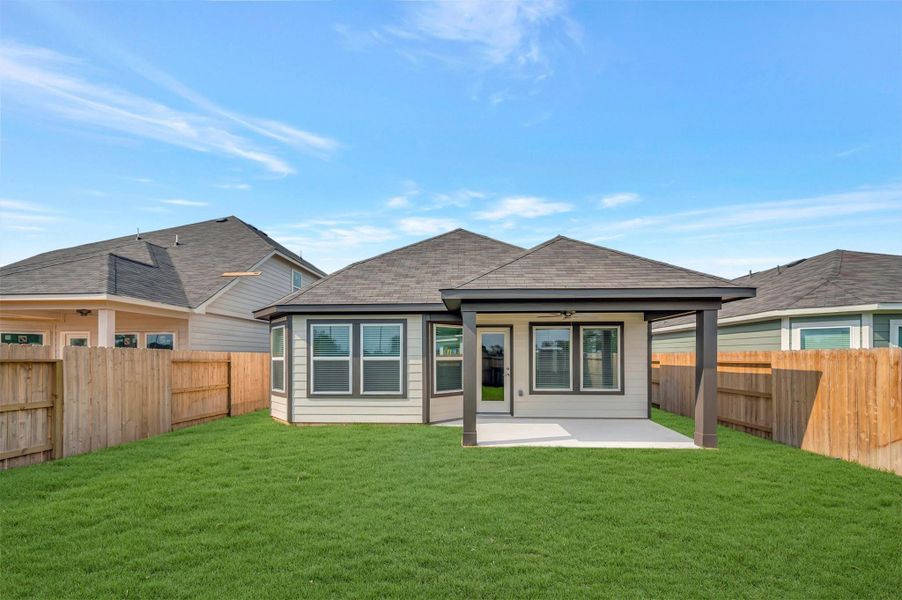 Exterior details and patio area of a home in Summerview, Fulshear (Image 3). Exterior details and patio area of a home in Summerview, Fulshear (Image 3).