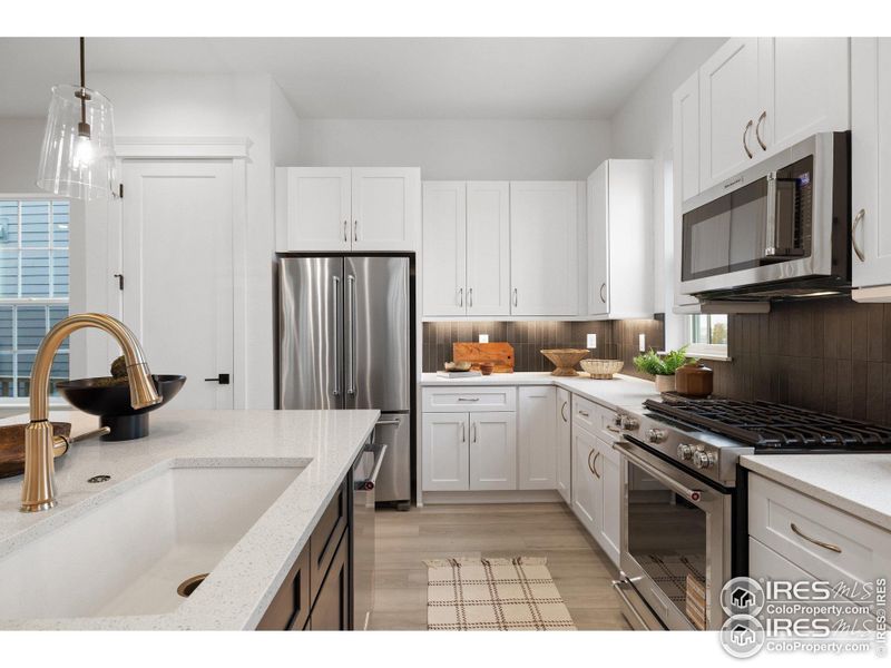 Furnished interior view inside a new home in Westerly, Erie (Image 6).