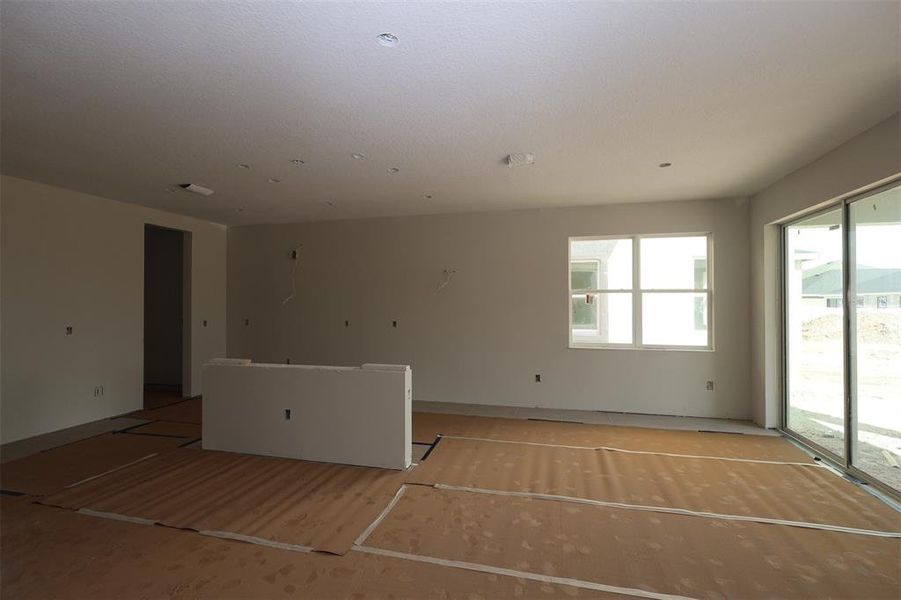 In-progress construction of a new home in Center Lake on the Park, St. Cloud, FL (Image 29).