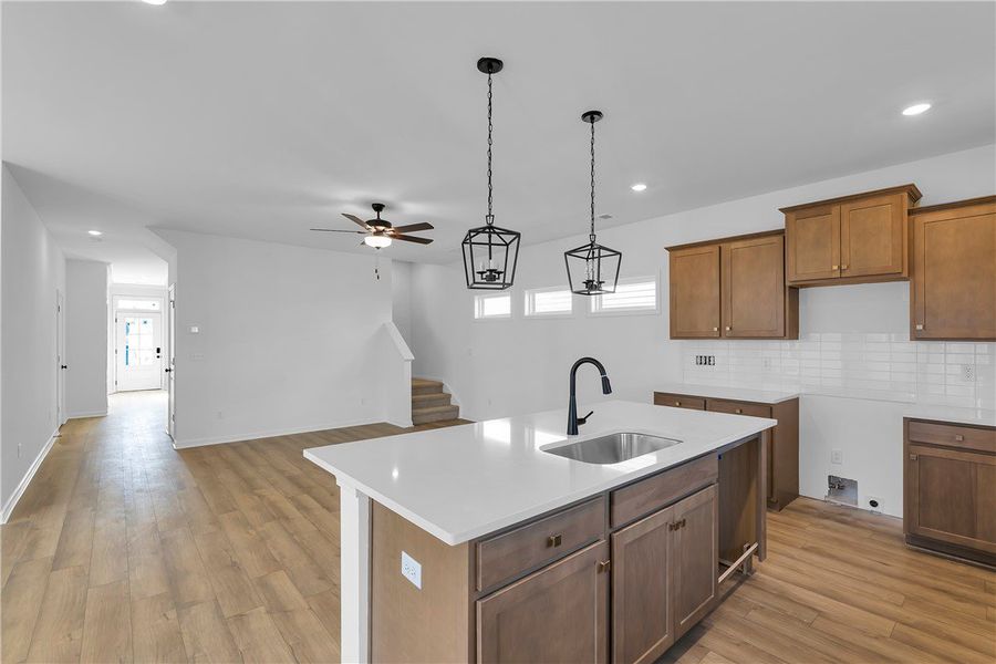 Furnished interior view inside a new home in Brownstone Park, Easley (Image 8).
