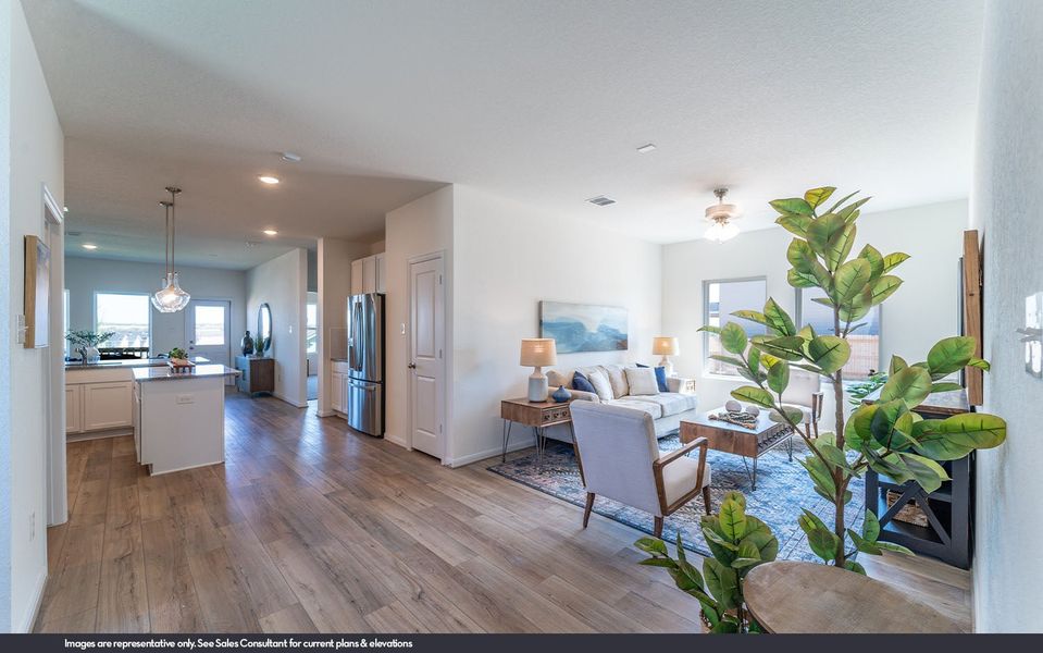 Representative furnished interior of a home built from the Mesquite by CastleRock Communities in Serenada, Brookshire (Image 5).