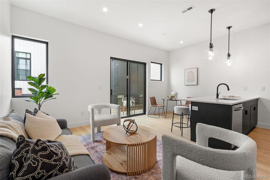 Furnished interior view inside a new home in , Denver (Image 12).