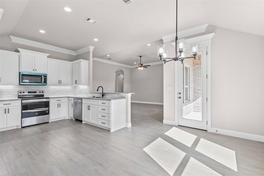 Furnished interior view inside a new home in , Springtown (Image 11).