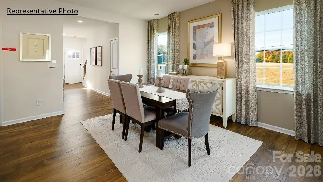 Furnished interior view inside a new home in The Hamptons at Hickory, Hickory (Image 5).