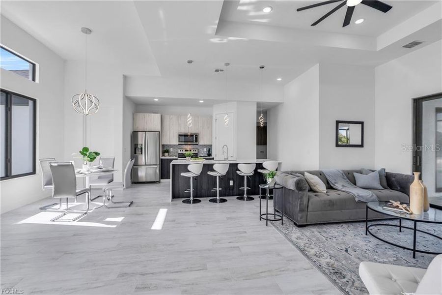 Furnished interior view inside a new home in , Port Charlotte (Image 29).