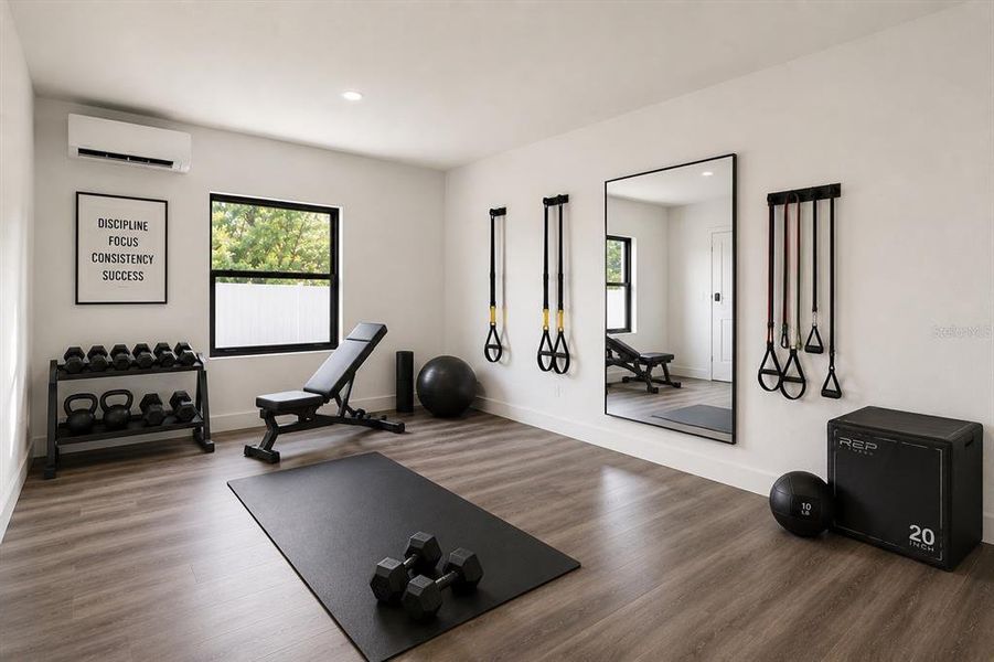 Furnished interior view inside a new home in , Webster (Image 31).