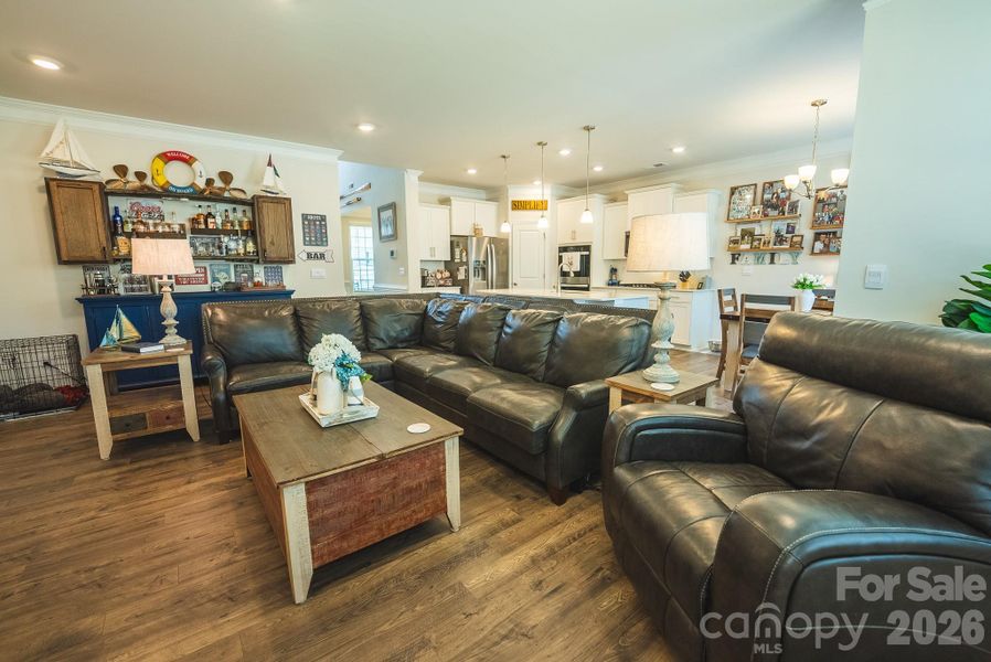Furnished interior view inside a new home in Falls Cove, Troutman (Image 6).