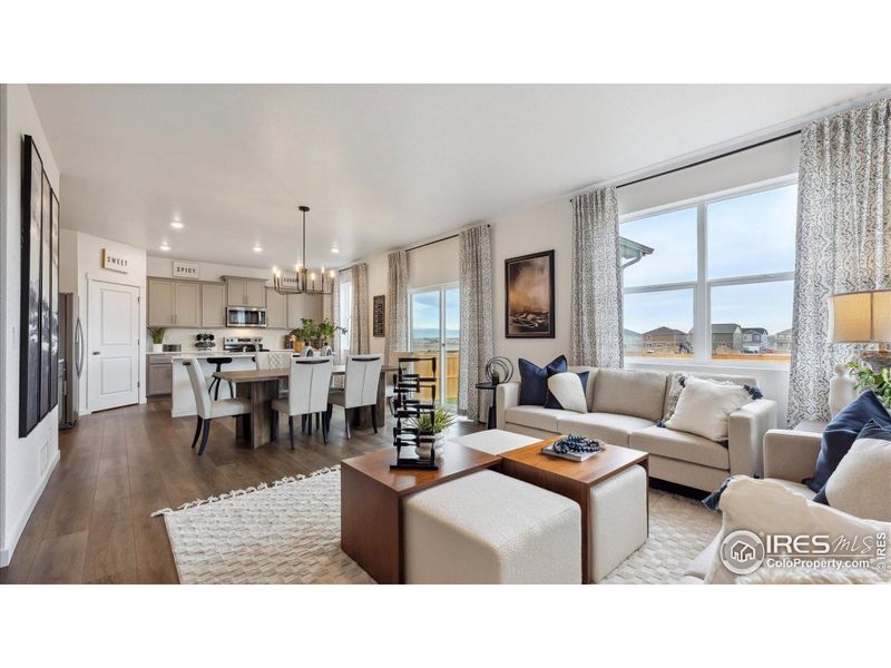 Furnished interior view inside a new home in Lakeside Canyon, Mead (Image 8).