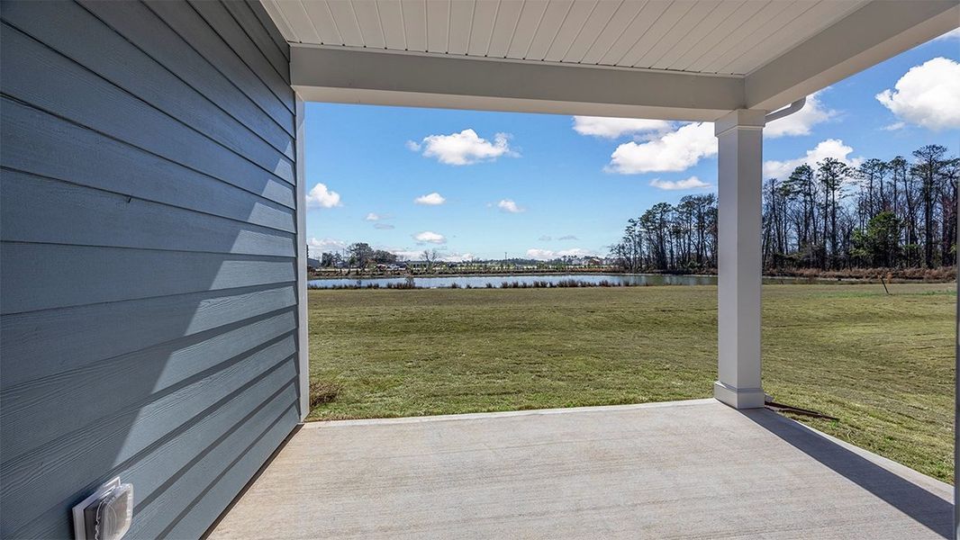 Exterior details and patio area of a home in Sease's Pond, Gilbert (Image 22).