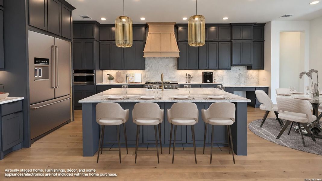 Furnished interior view inside a new home in , New Braunfels (Image 9).