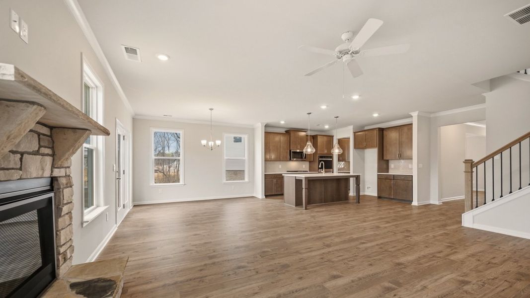 Spacious, unfurnished interior of a new home in The Gates at Pates Creek, Hampton (Image 17). Spacious, unfurnished interior of a new home in The Gates at Pates Creek, Hampton (Image 17).