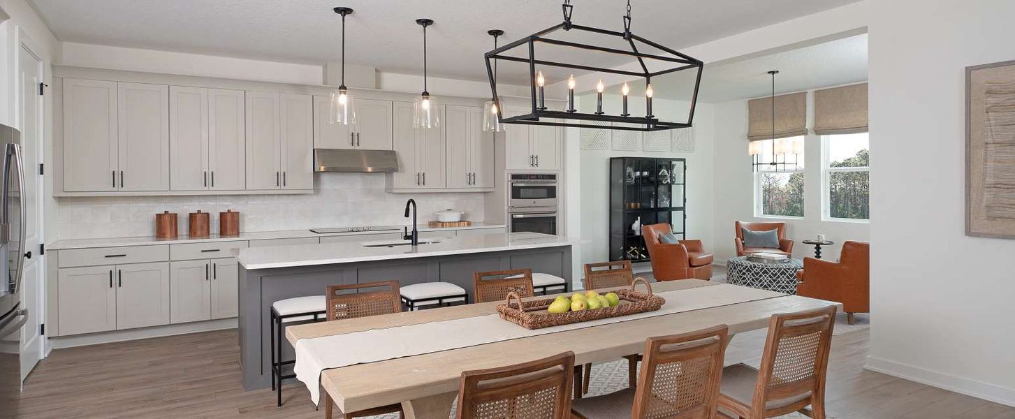 Representative furnished interior of a home built from the Moseley by Ashton Woods in Lake Cawood Cove, Windermere (Image 5).