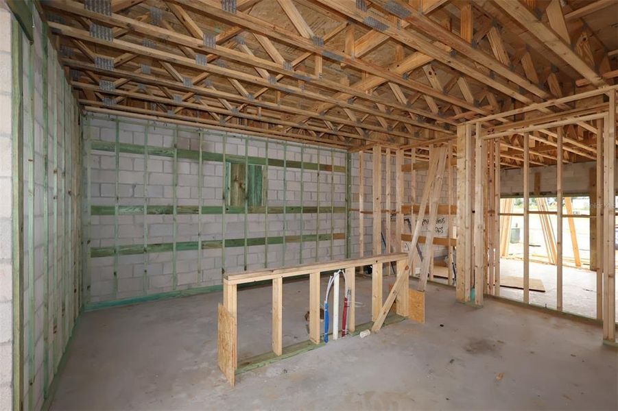In-progress construction of a new home in Lake Star at Ovation, Winter Garden, FL (Image 14).