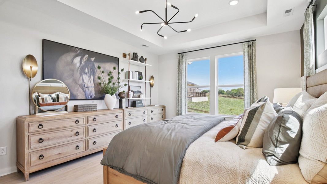 Representative furnished interior of a home built from the Lassiter by DRB Homes in Cottages of Bearwood, Mount Pleasant (Image 28).