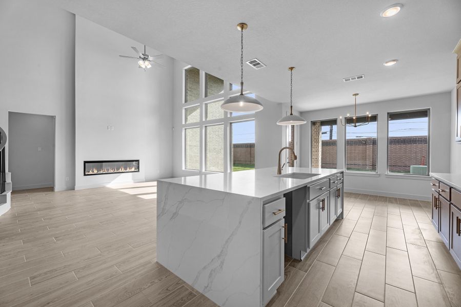 Representative furnished interior of a home built from the The Dallas by Westin Homes in Provence, Briarcliff (Image 4).