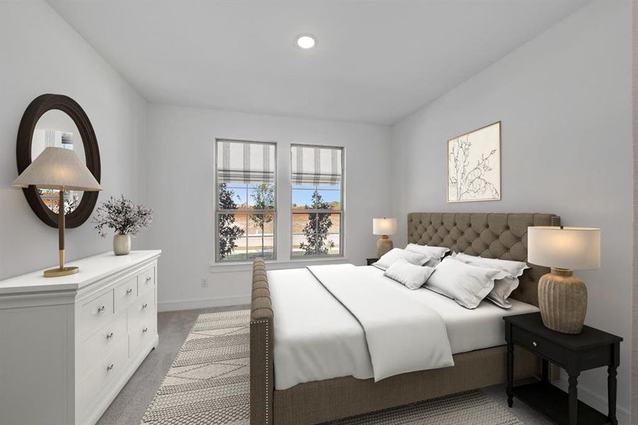 Furnished interior view inside a new home in Kreymer at the Park, Wylie (Image 19).