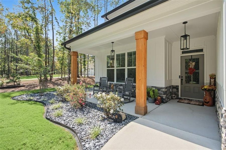 Exterior details and patio area of a home in , Douglasville (Image 40).