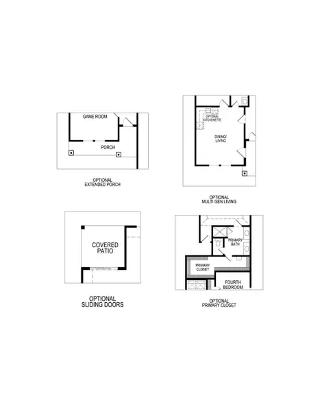 2D floor plan layout for the Maple F by First Texas Homes in Pecan Hill, McKinney, TX (Image 4).