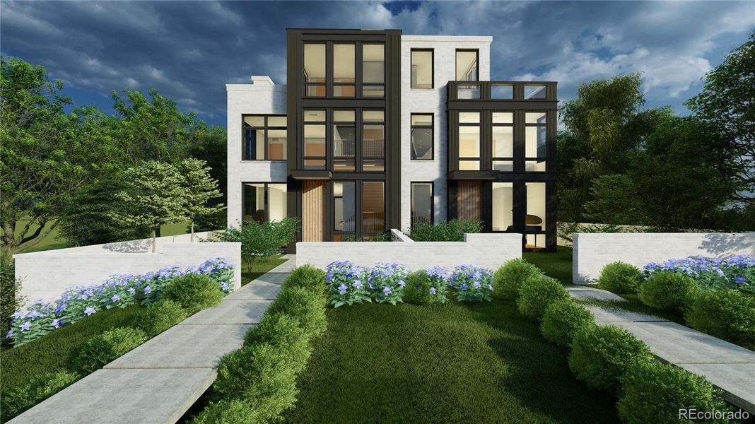 Front exterior of a new home in , Denver, CO, highlighting curb appeal (Image 1).