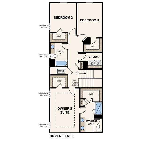 2D floor plan layout for the Cameron by Century Communities in Stokers Village, Nashville, TN (Image 4).