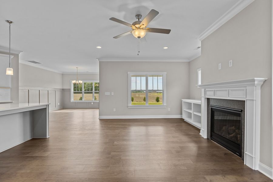 Representative furnished interior of a home built from the Haddock by Bill Clark Homes in Laurel Oaks, Greenville (Image 6).