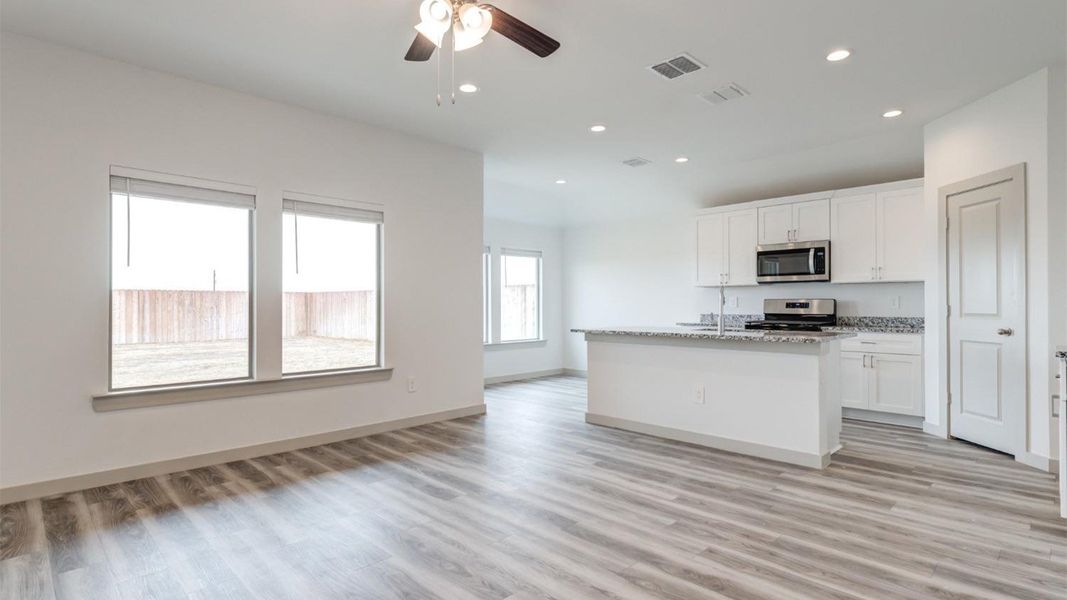 Representative furnished interior of a home built from the The Ashburn by D.R. Horton in Allen Farms, Lubbock (Image 4).