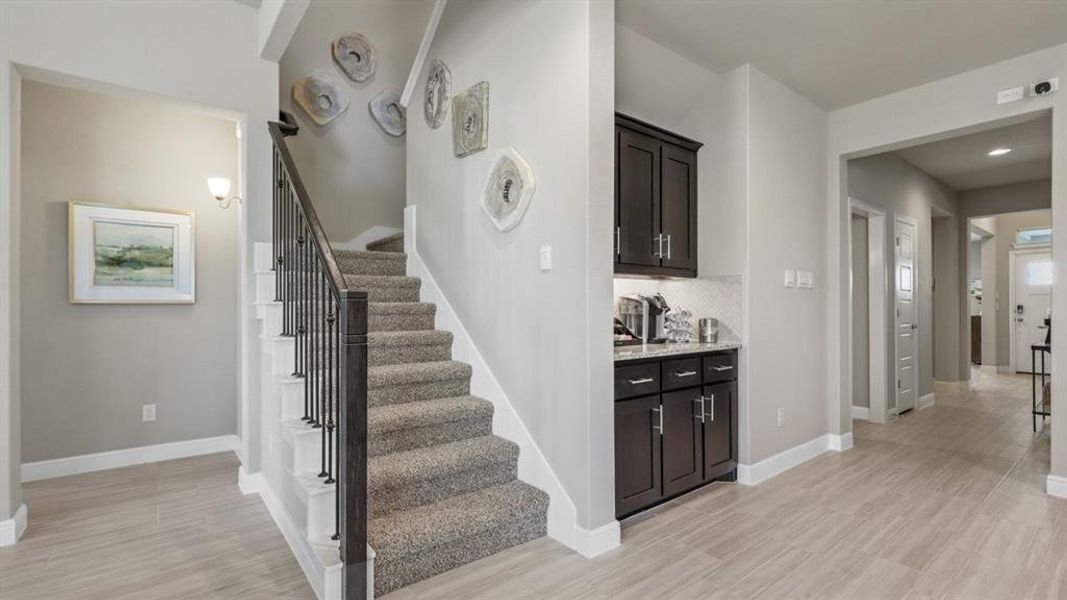 Furnished interior view inside a new home in Treeline, Justin (Image 39).