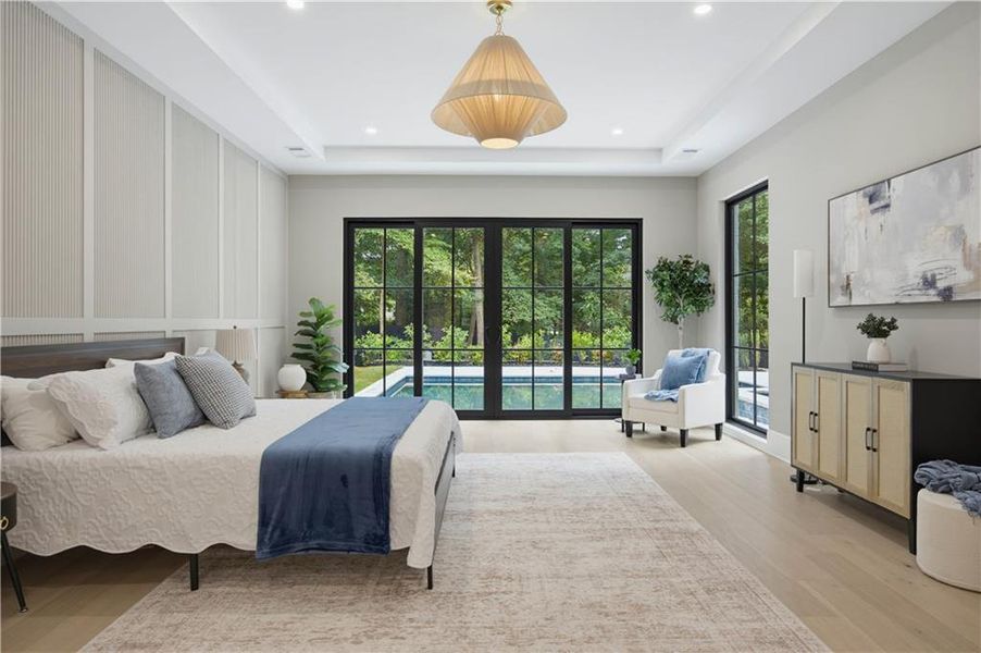Furnished interior view inside a new home in , Atlanta (Image 53).