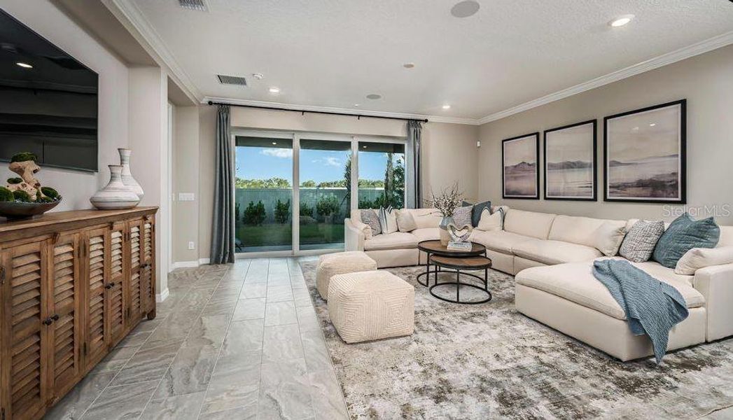 Furnished interior view inside a new home in Indigo Creek, Apollo Beach (Image 16).