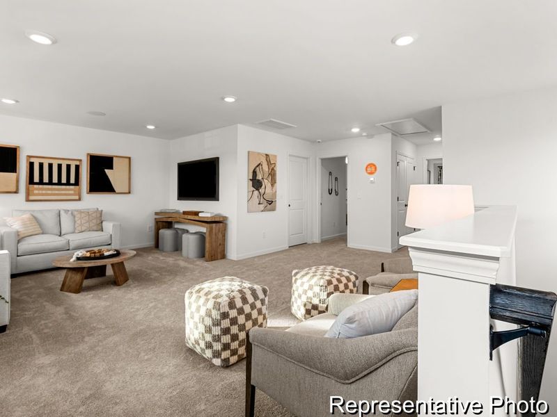 Furnished interior view inside a new home in North District at Flowers Plantation Townhomes, Clayton (Image 12). Furnished interior view inside a new home in North District at Flowers Plantation Townhomes, Clayton (Image 12).