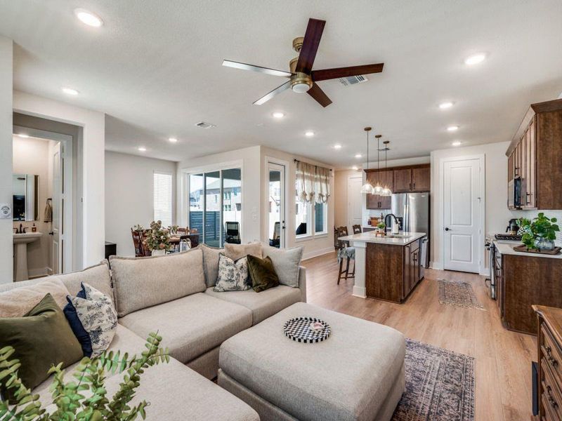 Furnished interior view inside a new home in Terrace Collection at Harvest, Argyle (Image 6).