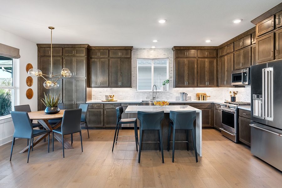 Representative furnished interior of a home built from the Amaretto by Taylor Morrison in Easton Park 60s, Austin (Image 5).