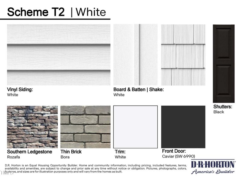 Townhome Exterior Color Packages_RalSout Townhome Exterior Color Packages_RalSout