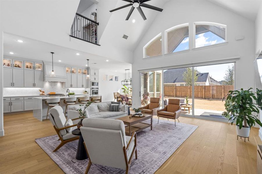 Furnished interior view inside a new home in Star Trail, Prosper (Image 8).