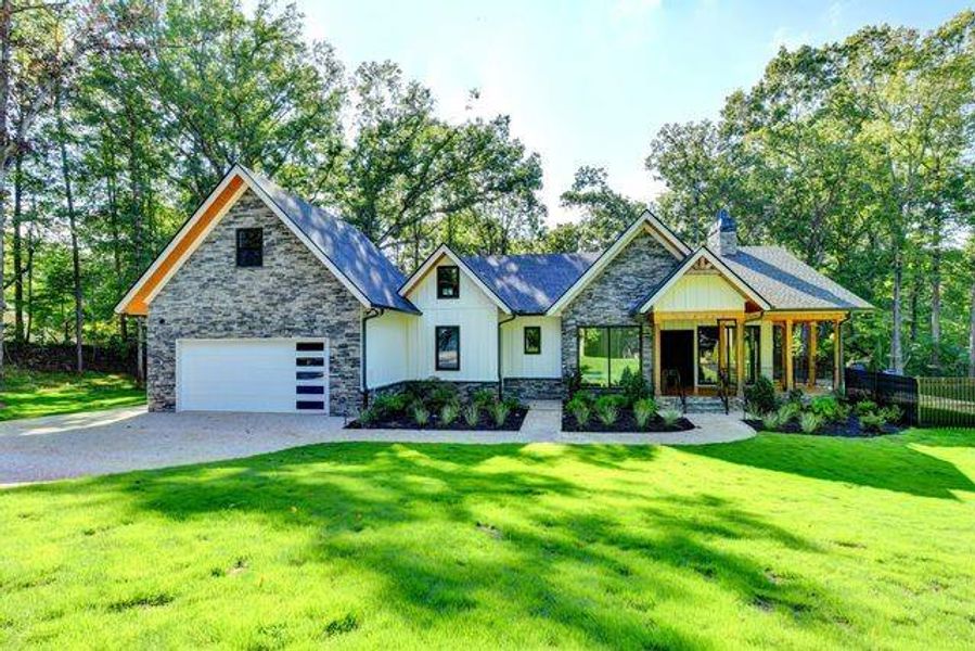 Front exterior of a new home in , Gainesville, GA, highlighting curb appeal (Image 26).