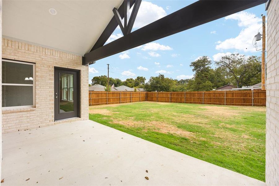 Exterior details and patio area of a home in , Fort Worth (Image 25).