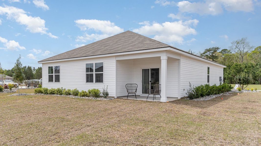 Exterior details and patio area of a home in Sandridge Park, Little River (Image 21). Exterior details and patio area of a home in Sandridge Park, Little River (Image 21).