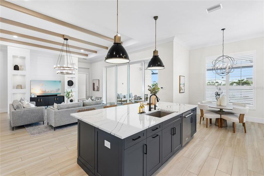 Furnished interior view inside a new home in , Sarasota (Image 7).